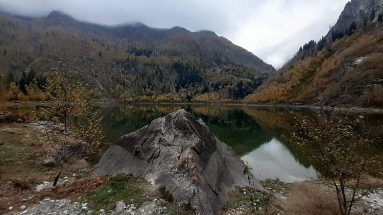 Fine del giro completo del Lago di Antrona...