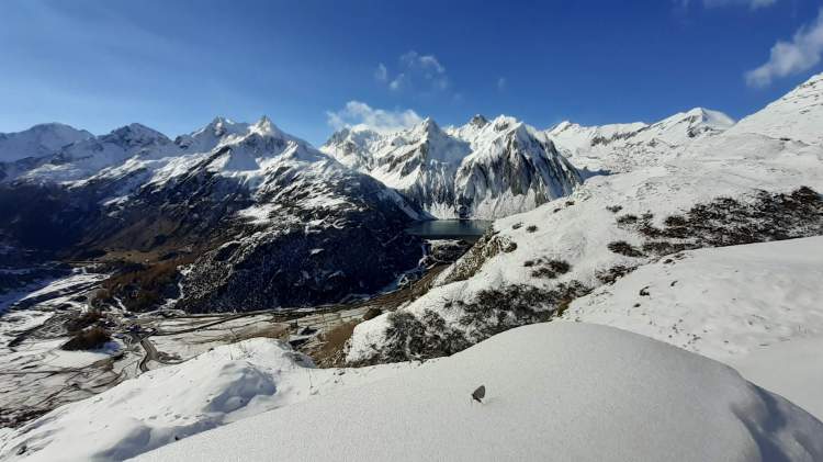Il Lago di Morasco sempre più piccolo