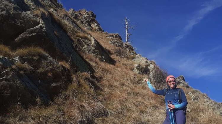 Discesa dalla Cima della Forcola...